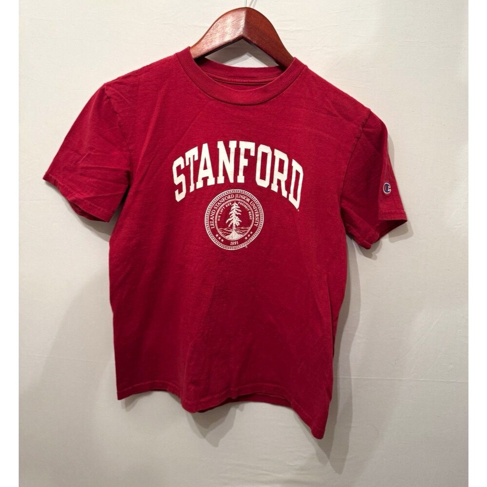 Champion Stanford Cardinal Youth M 7-8 Red T Shirt NCAA College